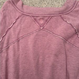 Pink Raglan Sweatshirt
